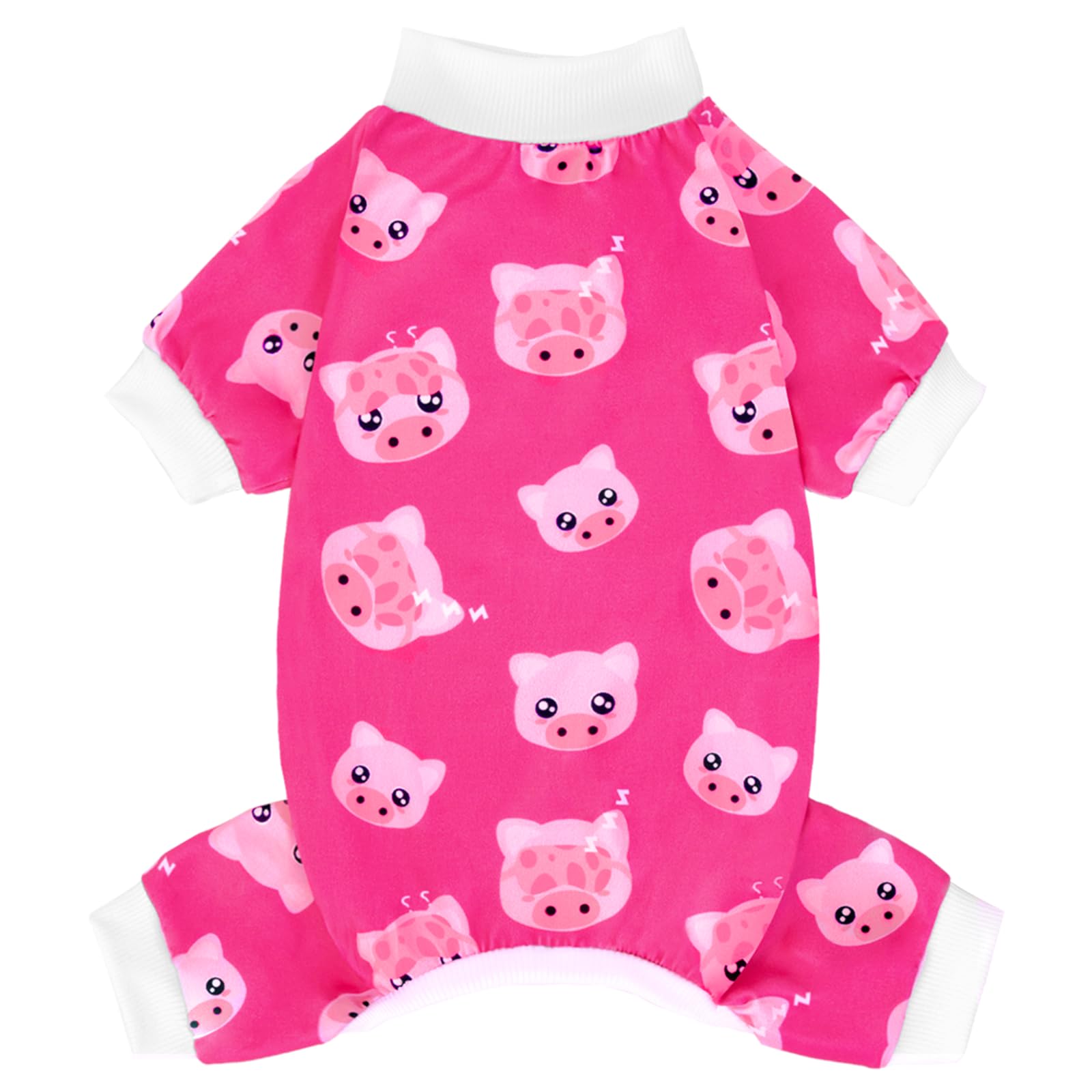 Photo 1 of XPUDAC Dog Pajamas Soft Stretchy Pig Dog Clothes for Small Medium Dogs Pet Jumpsuit Cat Apparel-XL