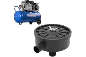 Air Compressor Silencer, Air Compressor Intake Filter Metal Pump Intake Filter Sound Muffler Compressor Air Filter 65 Plastic
