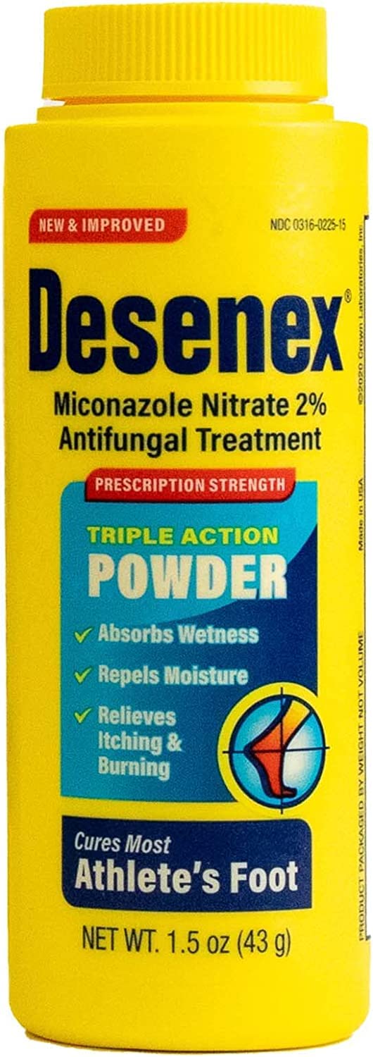 Desenex Foot Powder for Athlete's Foot 1.5 oz Travel Size (Pack of 3)