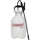 Chapin 20541 Pump Sprayer, 1‑Gallon, Foaming, Lawn & Garden, Translucent Poly Tank, Adjustable Nozzles, Anti‑Clog Filter, 12" Wand & 34" Reinforced Hose for Weed, Pest & Fertilizer Applications