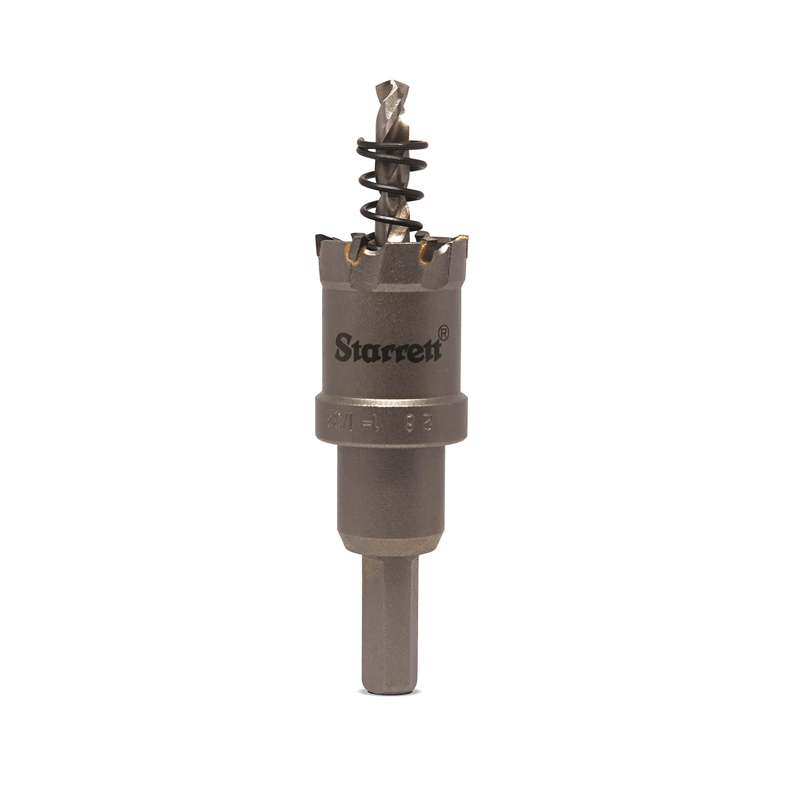 Starrett Carbide Tipped Hole Saw - CTD26 TCT Deep Cut Holesaw Cutter - For Metal Stainless Steel Iron Aluminium - 26mm