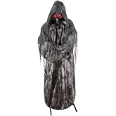 Haunted Hill Farm 5.4-Ft. Jump Scare Witch Halloween Animatronic
