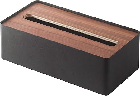 Yamazaki Caja para pañuelos, Madera, Color Negro, tamaño único: Amazon.es: Hogar