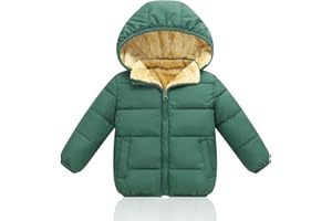 YAGATA Toddler Winter Jacket Baby Boy Coat Light Boys Coats Girls Snow Fleece Jackets