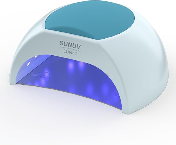 SUNUV SUN2C Nageltrockner UV LED Nagellampe für Gelnägel, 10, 30, 60, 90s Timer, Automatischer Infrarotsensor, Geeignet für Maniküre und Pediküre, Geschenk für Frauen (Blau)