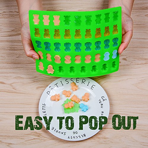 4 Silicone+Candy+Gummy+Bear+Molds