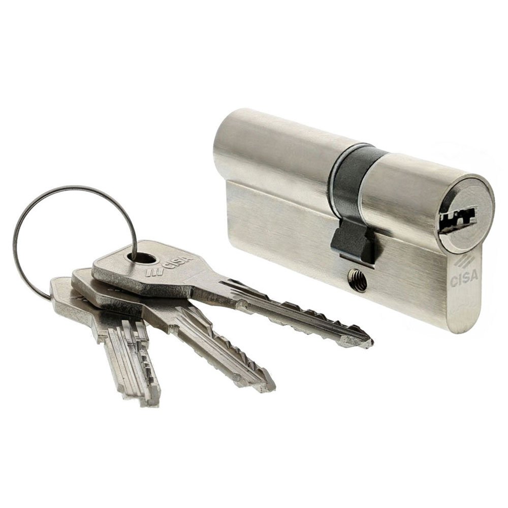 CISA 0E30017012 ASIX European cylinder, nickel-plated, 30/50 mm