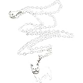 French Bulldog Charm Sterling Silver Necklace