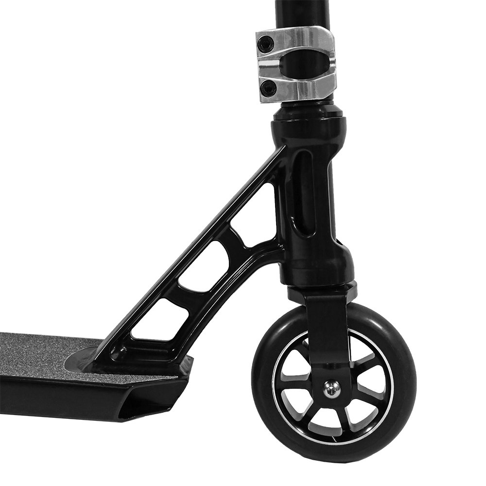 Xspec Black Chrome Pro Stunt Kick Scooter Trick Skatepark BMX