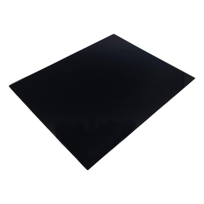 Harbor Haushalt Glass Worktop Saver - Schwarz - 500 x 400 mm Griffige Küche Glasschneidebrett