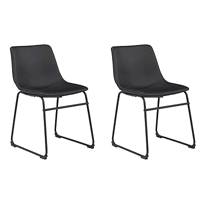 Signature Design by Ashley Centiar Dining Room Chair, Black