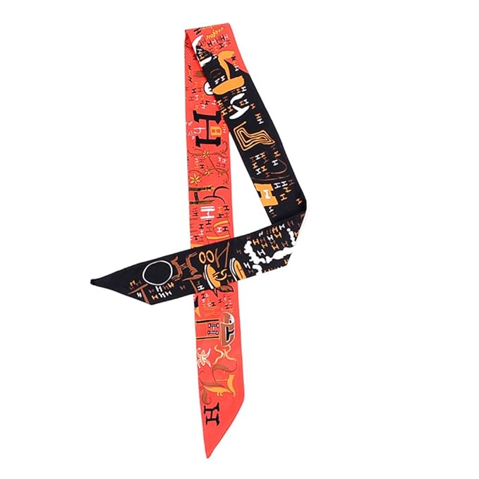 Lean In Fashion Hair Accessory Hairband Hair Silk Neckerchief Tie Bag Handle Decorative Scarf