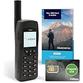 BlueCosmo Iridium 9555 Satellite Phone Bundle - Only Truly Global Satellite Phone - Voice, SMS Text Messaging - Prepaid SIM Card Included - Online Activation - 24/7