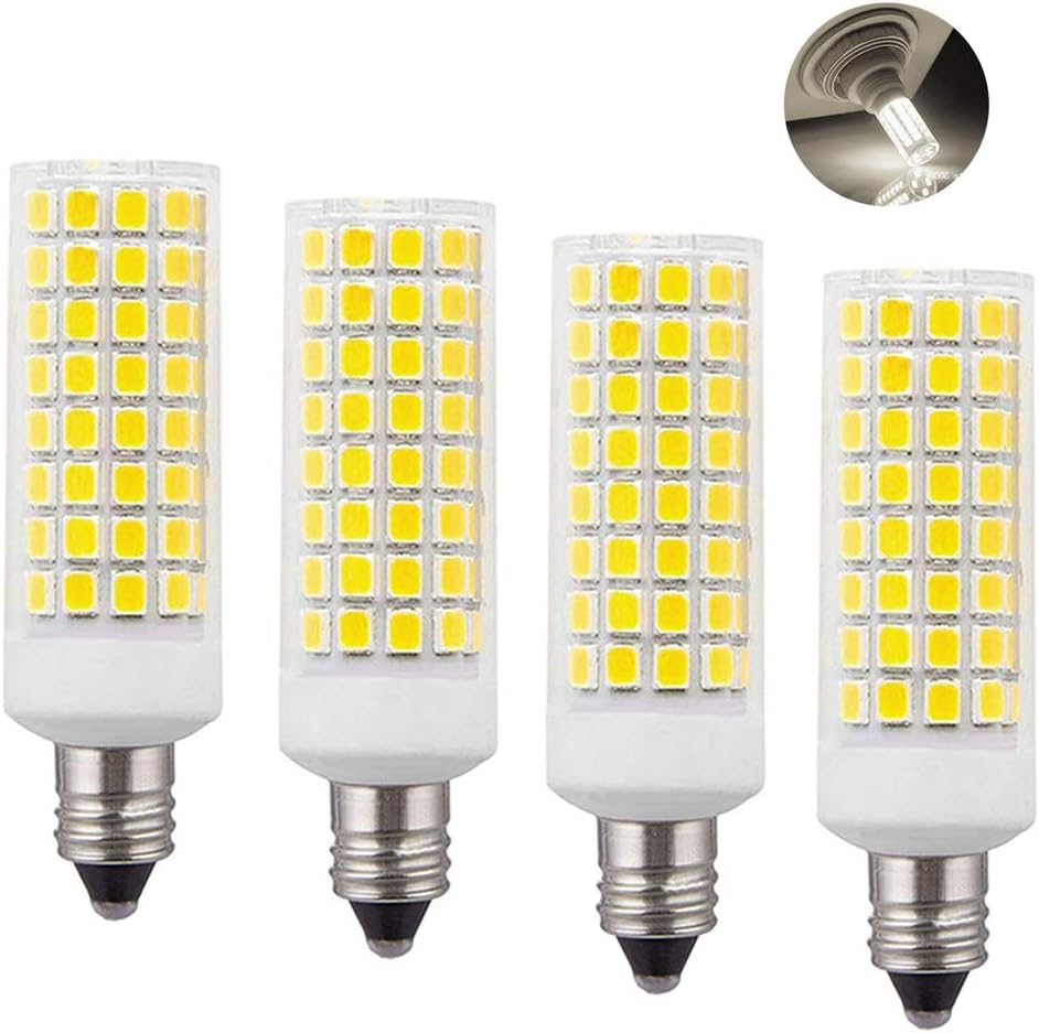 [4Pack] JDE11, E11 led Bulb 120V 100W 75W, Mini Candelabra Base