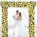Sunm Boutique 2 Pack Artificial Sunflower Garland Fake Sunflowers Garland Silky Sunflower Vine for Home Garden Wedding Party Decor, Yellow, 2 Pcs