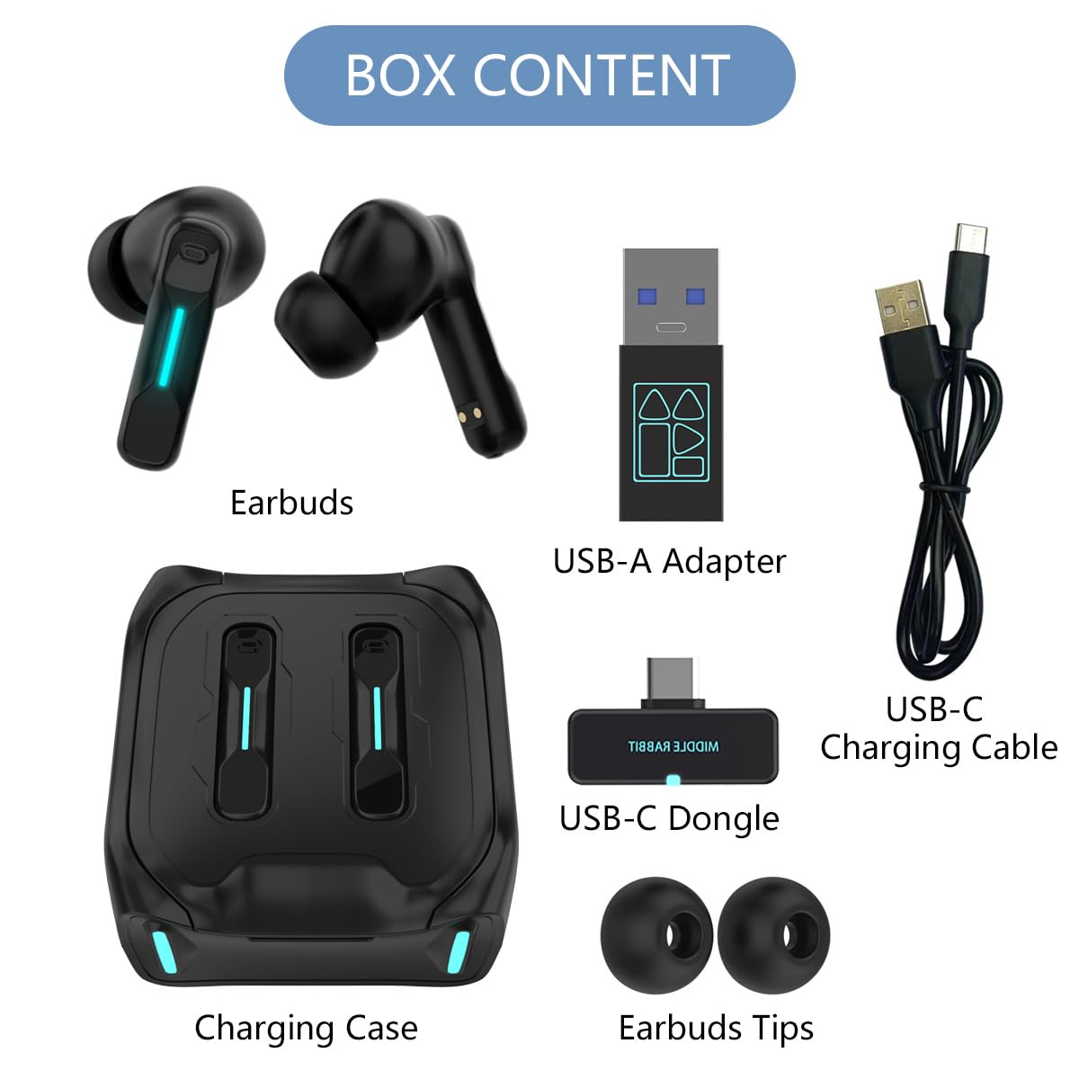 SW4 Pro Wireless Hidden Earbuds for PC/Computer/Laptop/Mobile - Dongle & Bluetooth - 40ms Low Latency - 4 Mics – Gaming - Work Headset/Headphones for Office