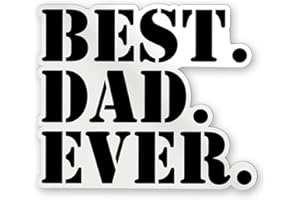 YNhiCraft1921, Best Dad Ever Sticker, Best Papa Ever Decal for Tumbler Cup, Laptop, Phones, Helmets, Boats, Hardhats, Hydroflask, Father Day Gift Stickers, Size 5"