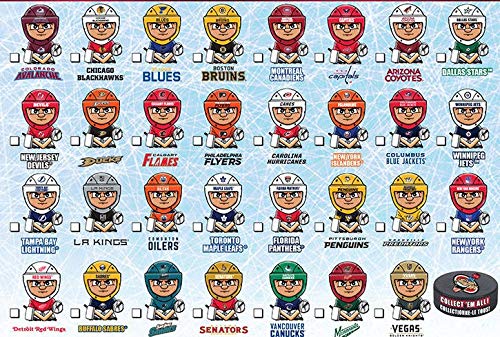 Party Animal NHL TeenyMates 2018-2019 Series 5 Goalies Hockey Complete 31 Piece Team Minifigure Mini Figure Set