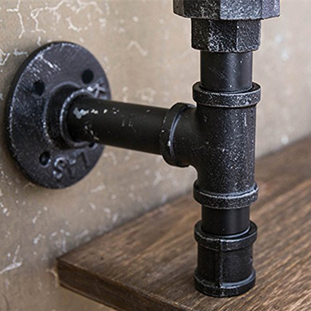 Reclaimed Wood Industrial DIY Pipes Shelves Steampunk Rustic Urban 653391969700 eBay