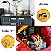 Label KINGDOM 4 Pack Compatible Brother Ptouch Tz Tze 221 Label Tape 9mm 0.35 Inch Laminated White with Brother Label Maker PT-D600 PT-D210 PT-D200