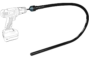 TEMCO INDUSTRIAL TEMCo Cordless Concrete Vibrating Tool, Drill-powered Concrete Vibrator