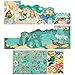 Petit Collage Sticker Activity Book, Mermaid World – Giant Fold Out Sticker Book for Kids, Measures 34” x 12” Fully Opened, Includes Over 100 Reusable Stickers – Activity Toys for Ages 3+