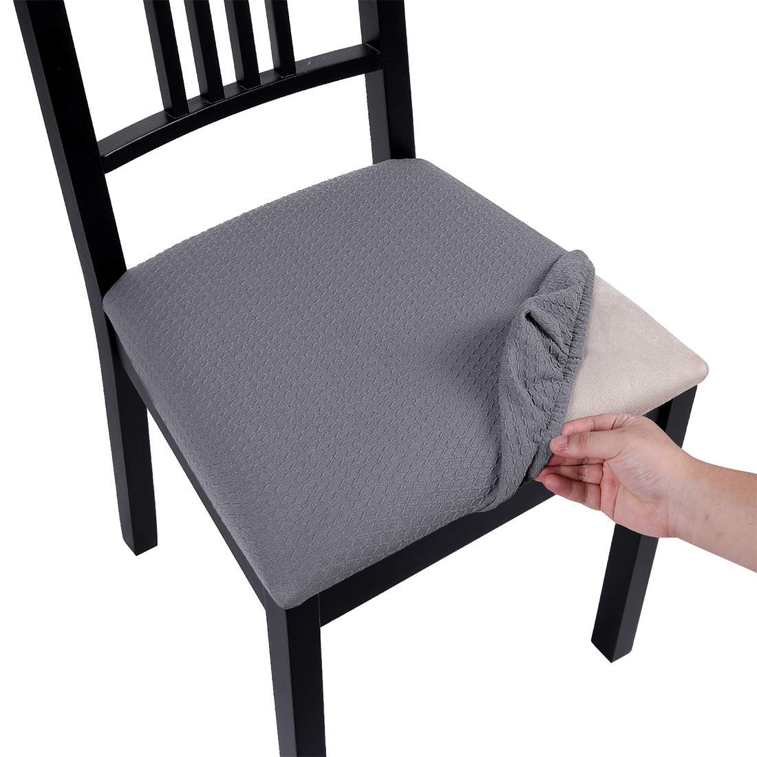 Homaxy Stretch Jacquard Dining Chair Sea Buy Online In Japan At Desertcart