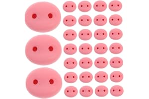 FRCOLOR 50pcs Resin Pig Nose for Plush Animal Safety Nose Craft Accessories for Amigurumi Doll Making DIY