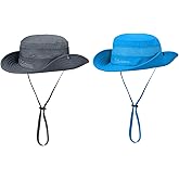 Kids Sun Hat UPF 50+ Sun Protective Bucket Hat for Kids Boys Girls Wide Brim Summer Beach Fishing Safari Adjustable Hat