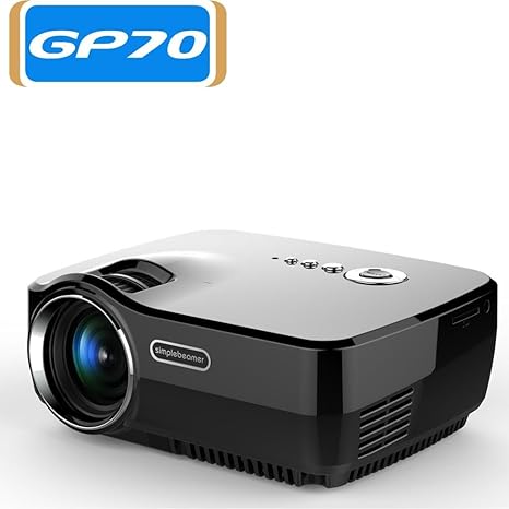 Liku técnicas GP70, Mini Proyector LED 1200 lúmenes Soporte ...