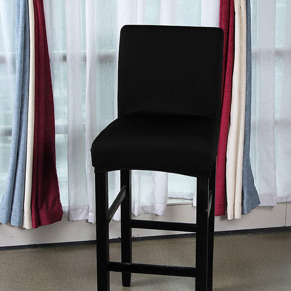 Black LJNGG 2 Pack Chair Cover Slipcover Counter Stool Covers Dining