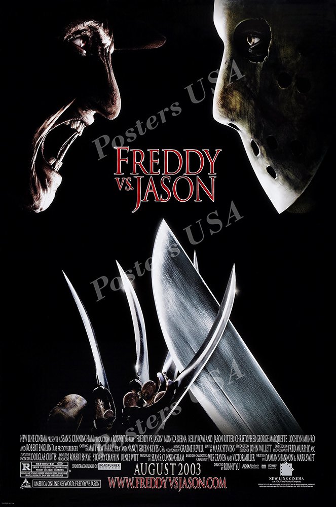 Posters USA Freddy Vs Jason GLOSSY FINISH Movie Poster - FIL892 (24" x 36" (61cm x 91.5cm))