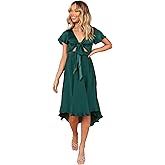 Petal & Pup Womens Amanda Hi Lo Tie Front Dress