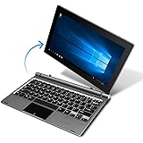 YUNTAB GA116C 2 in 1 Laptop Tablet, Windows 10,11.6", 32GB Storage, Intel Quad Core Processor, Notebook with Key Board(Dark Grey)