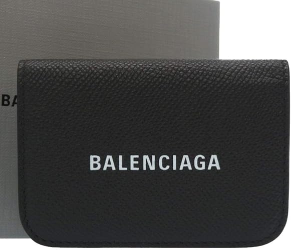 Amazon バレンシアガ Balenciaga ミニ コンパクト 財布 三つ折り財布 レザー メンズ 0010 中古 メンズバッグ 財布