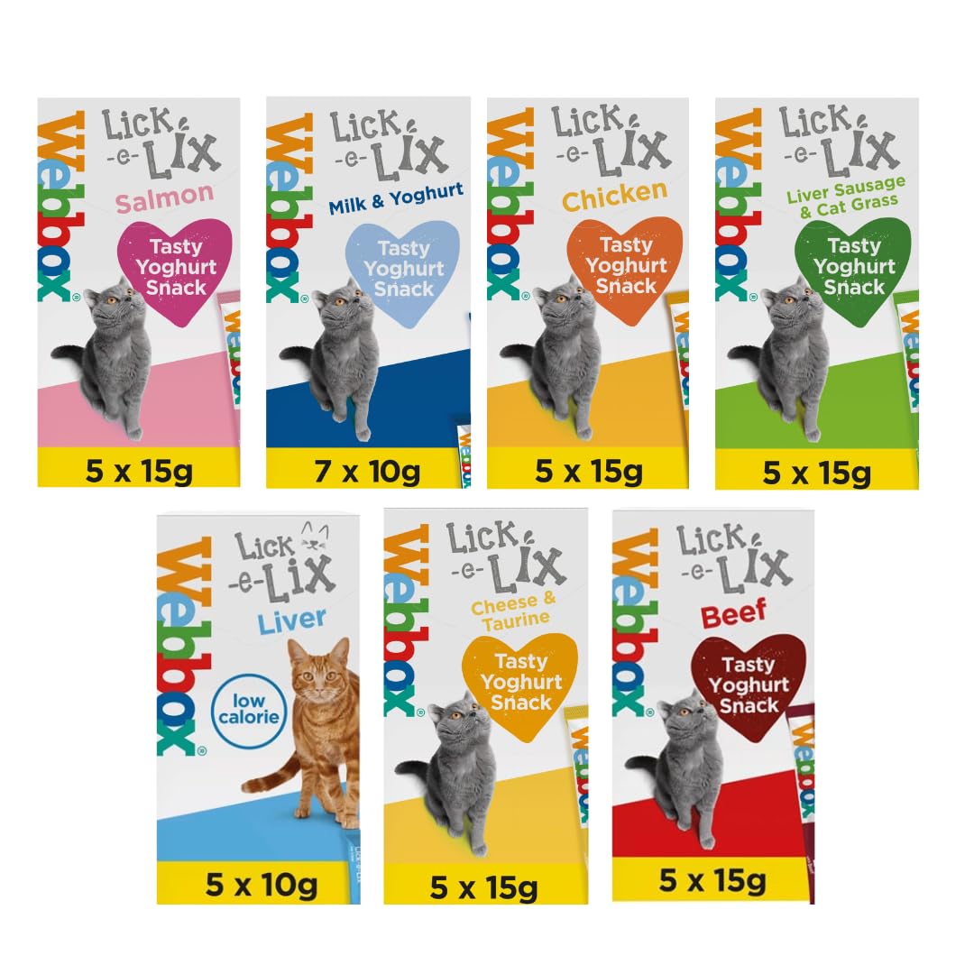 Webbox Lick e Lix 5pcs (5x15g) (Bulk Deal Case of 17) Variety Assorted Pack