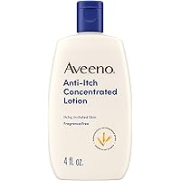 Aveeno Anti-Itch Concentrated Lotion with Calamine and Oat, Skin Protectant for Fast-Acting Itch Relief from Poison Ivy, Inse