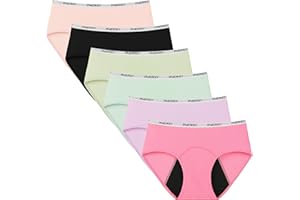 INNERSY Big Girl's Period Underwear Teen Menstrual Panties First Starter for Teen 6-Pack