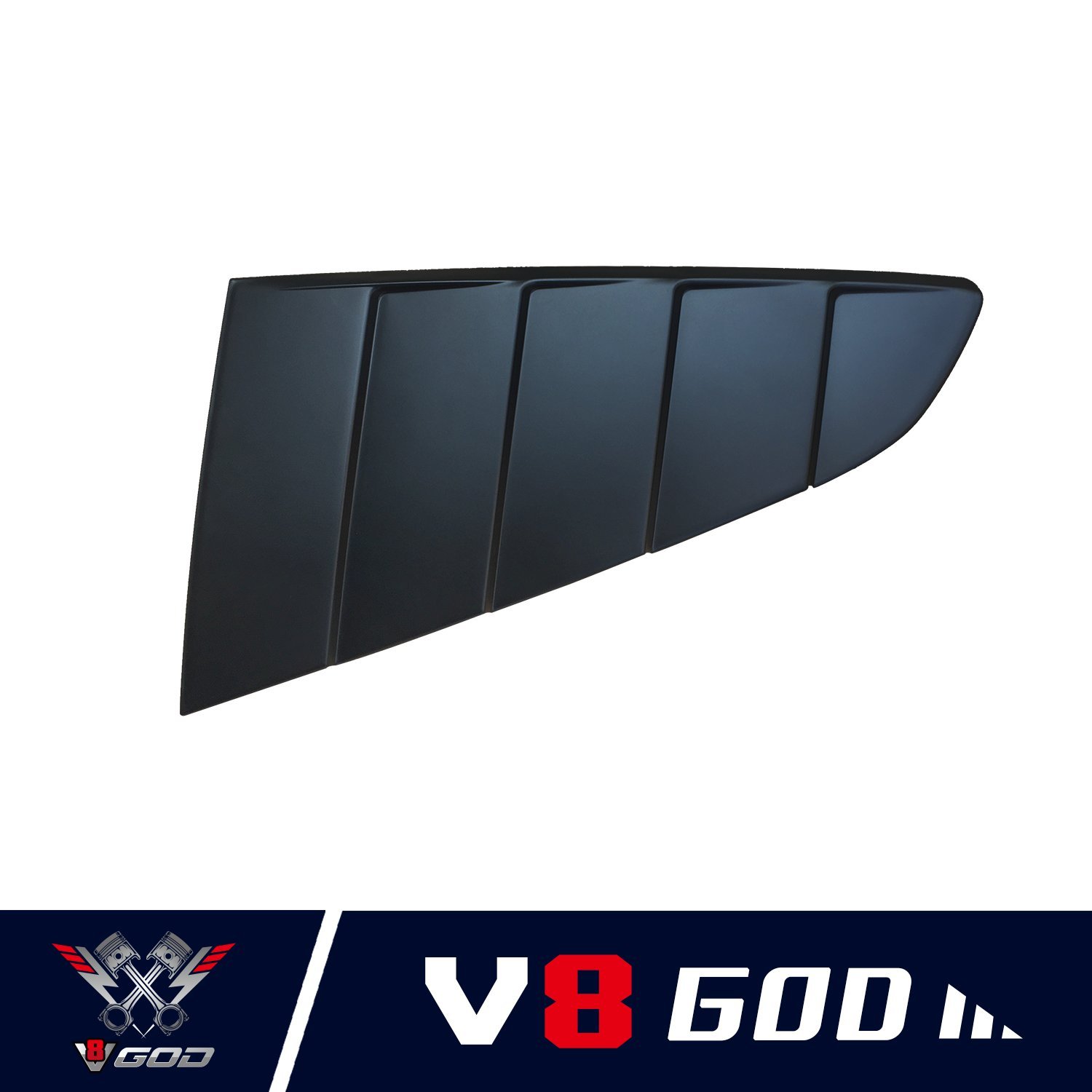 Buy Quarter Window Louvers in Matte Black for 2015 2016 2017 Ford