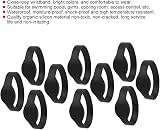 Changor Wristband RFID Access Control Tag 13.56MHz Black 10pcs Foot Bath Centers view 2