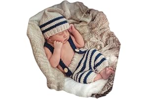 Vemonllas Fashion Cute Newborn Boy Girls Baby Costume Outfits Photography Props Hat Pants