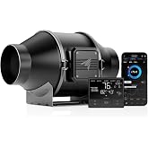 AC Infinity CLOUDLINE T4, Quiet 4&rdquo; Inline Duct Fan w/Environment Controls | Temperature Humidity VPD Controller, WiFi App, EC-Motor, IP-44 Rated, Ventilation Exhaust Fan for Heating Cooling, Grow Tents