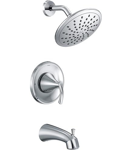 Moen Dartmoor Posi-Temp Badewannen-/Duscharmatur – Gebürstetes Nickel, Mit Lifeshine Finish
