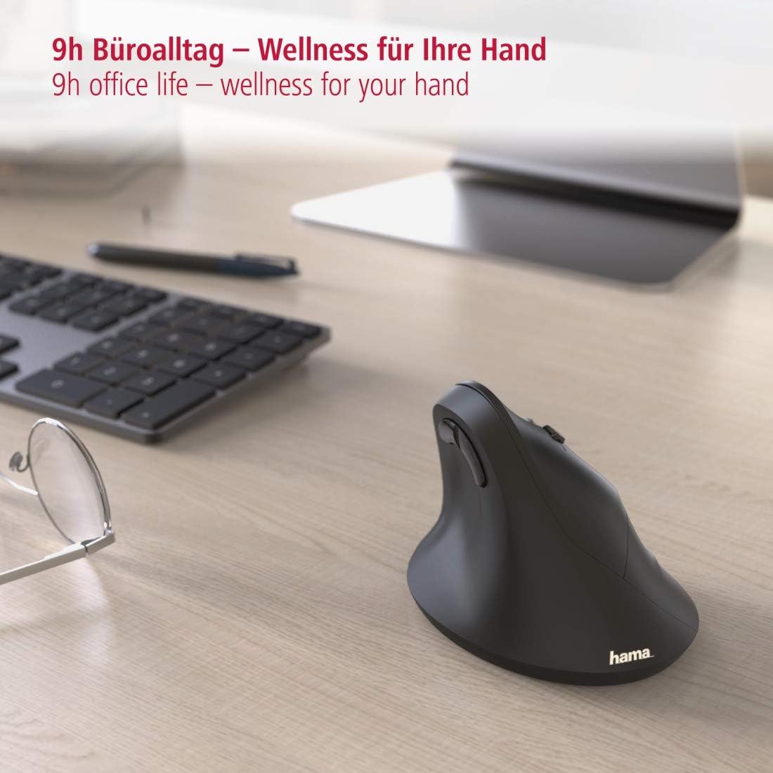 Hama "EMW-500 Vertical Ergonomic Mouse, Black, Unica - Image 4