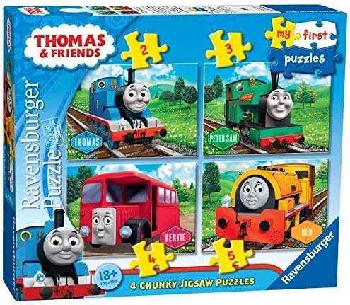 Genuine xRavensburger Thomas and Friends Thomas The Train 4 in a Box Puzzles 18+ Months