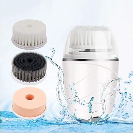 Amazon Hikins 電動 洗顔ブラシ 音波クリーナー 毛穴ケア 多機能 三つヘッド付き 2段階スピード 深層清潔 ニキビや黒ずみを取り除き 角質除去 白 Hikins ビューティー 通販