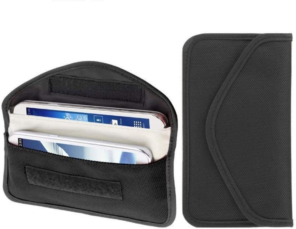 REALMAX Large Faraday RFID Signal Blocker Pouch Box Bag for Car Key Protector Case Cover Tin Card Holder Wallet Keyless Fob Guard Antitheft Lock Device Phone Privacy Protection Security GSM LTE NFC