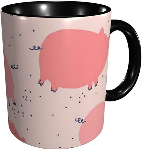 Amazon Co Jp マグカップ コーヒーカップ かわいい ピンク ブタ 大容量 オフィスカップ おしゃれ 耐熱 個性 陶器製 創意コップ 繰り返し使用可能 仕事用 贈り物 電子レンジ温め対応 男性と女性 電子レンジ 食洗器 対応 ホーム キッチン