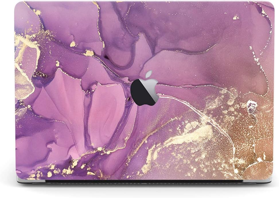 One Micron Compatible MacBook 12 Inch Case, Ultra Slim Matte Plastic Hard Case Cover Protective Case Compatible MacBook 12''with Retina Display (A1534)-Purple Gold Mist