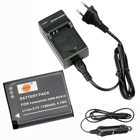 DSTE® Ersatz Batterie und DC146E Reise Ladegerät Kit für Panasonic DMW-BCN10 Lumix DMC-LF1 DMC-LF1K Lumix DMC-LF1W Kamera als